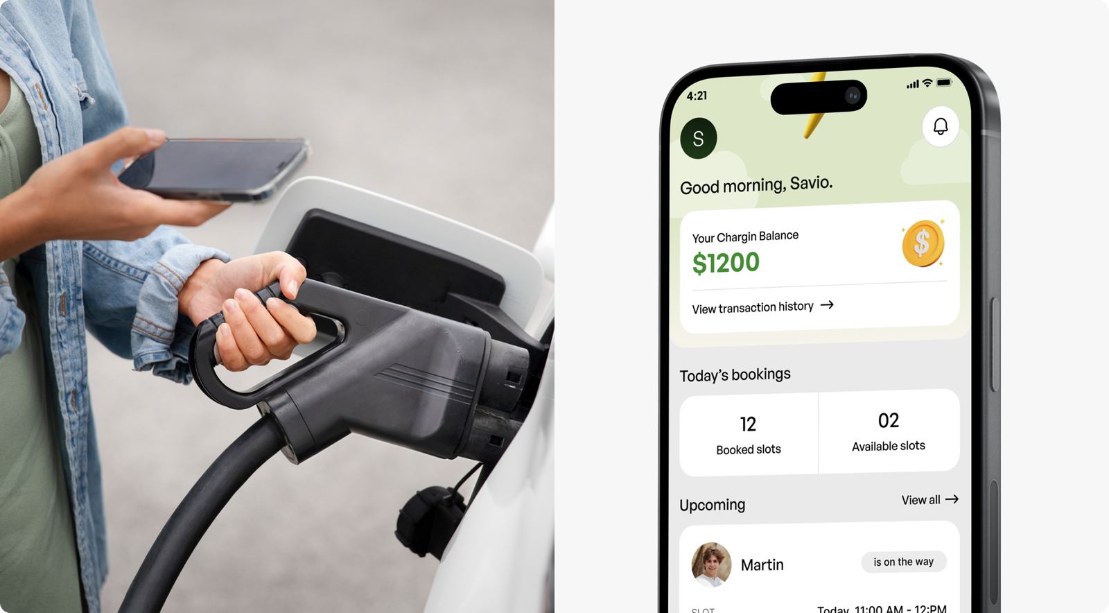 Chargin — charging an EV and the Chargin app