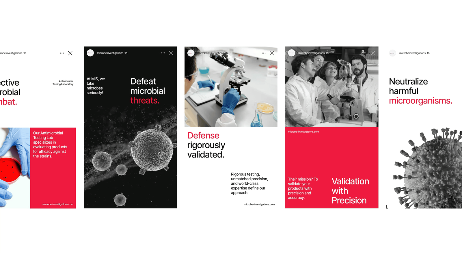 MIS social media campaign tiles